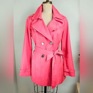 Express | Classic Pink Trench Coat | Size M